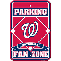 Washington Nationals Sign 12x18 Plastic Fan Zone Parking Style CO