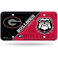 Georgia Bulldogs License Plate Metal