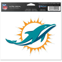 Miami Dolphins Decal 5x6 Ultra Color