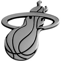 Miami Heat Auto Emblem Premium Metal Chrome