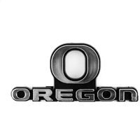 Oregon Ducks Auto Emblem - Silver