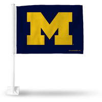 Michigan Wolverines Flag Car