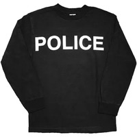 Police Long Sleeve T-Shirt Black Medium