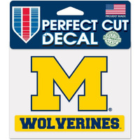 Michigan Wolverines Decal 4.5x5.75 Perfect Cut Color
