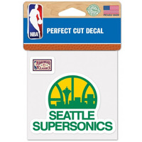 Seattle Sonics Decal 4x4 Perfect Cut Color