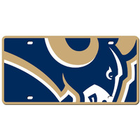 Los Angeles Rams License Plate - Acrylic Mega Style