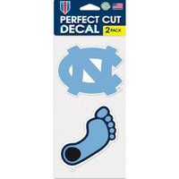 North Carolina Tar Heels Set of 2 Die Cut Decals