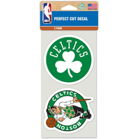 Boston Celtics Set of 2 Die Cut Decals - Special Order