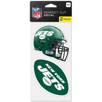 New York Jets Decal 4x4 Perfect Cut Set of 2 - Special Order