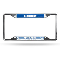 Kentucky Wildcats License Plate Frame Chrome EZ View