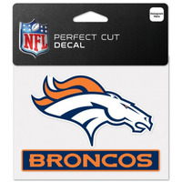 Denver Broncos Decal 4.5x5.75 Perfect Cut Color