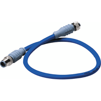 MID DOUBLE-ENDED CORDSET  6M  BLUE