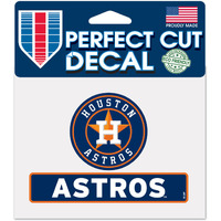 Houston Astros Decal 4.5x5.75 Perfect Cut Color - Special Order