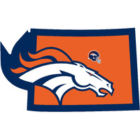 Denver Broncos Decal Home State Pride