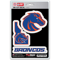 Boise State Broncos Decal Die Cut Team 3 Pack