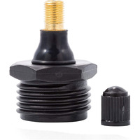 BLOW OUT PLUG PLASTIC W/ VALVE BLK