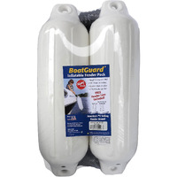 6' X 22' BG FENDER 2 PK.WHITE W/BLK