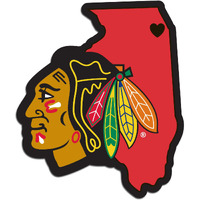 Chicago Blackhawks Decal Home State Pride Style