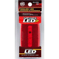 LED M/C;OVAL;BLK; RED