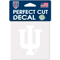 Indiana Hoosiers Decal 4x4 Perfect Cut White