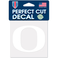 Oregon Ducks Decal 4x4 Perfect Cut White