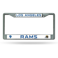 Los Angeles Rams License Plate Frame Chrome Retro Design - Special Order