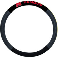 Nebraska Cornhuskers Steering Wheel Cover Mesh Style N Logo Design CO