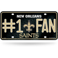 New Orleans Saints License Plate #1 Fan