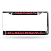 Chicago Blackhawks License Plate Frame Laser Cut