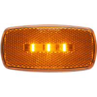 LED MARK LIGHT;OVAL;BLK BSE;AMB;