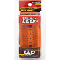 1LED M/C LT;OVL;BLK;AMB