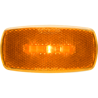 ONE LED MRK LGHT;OVAL;BLK BSE;AMBR;