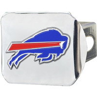 Buffalo Bills Hitch Cover Color Emblem on Chrome