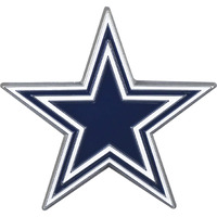 Dallas Cowboys Auto Emblem Premium Metal Chrome Color