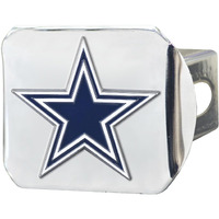 Dallas Cowboys Hitch Cover Color Emblem on Chrome