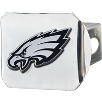 Philadelphia Eagles Hitch Cover Chrome Emblem on Chrome - Special Order