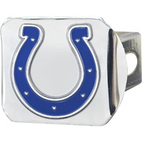 Indianapolis Colts Hitch Cover Color Emblem on Chrome