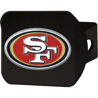 San Francisco 49ers Hitch Cover Color Emblem on Black