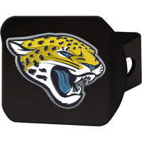 Jacksonville Jaguars Hitch Cover Color Emblem on Black