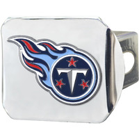 Tennessee Titans Hitch Cover Color Emblem on Chrome