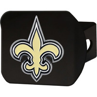 New Orleans Saints Hitch Cover Color Emblem on Black