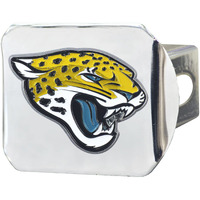 Jacksonville Jaguars Hitch Cover Color Emblem on Chrome