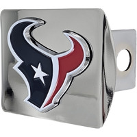 Houston Texans Hitch Cover Color Emblem on Chrome