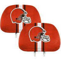Cleveland Browns Headrest Covers Full Printed Style - Special Order