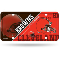 Cleveland Browns License Plate Metal