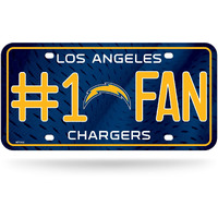 Los Angeles Chargers License Plate #1 Fan