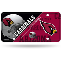Arizona Cardinals License Plate Metal