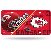 Kansas City Chiefs License Plate Metal