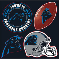 Carolina Panthers Magnet Kit 4 Piece CO