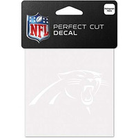 Carolina Panthers Decal 4x4 Perfect Cut White